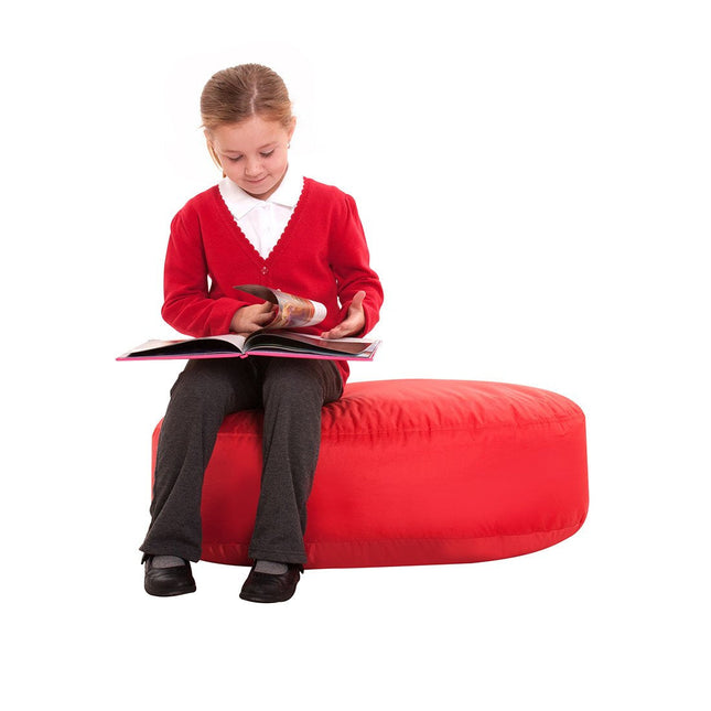 Red Two-Seater Bean Bag Oval Seat