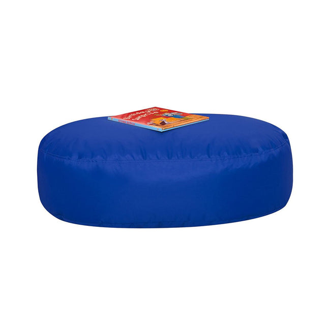 Blue Two-Seater Oval Bean Bag Seat
