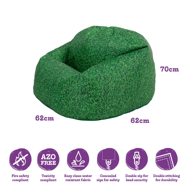 Nature Grass Print Bean Bag - SENsory Toys4U