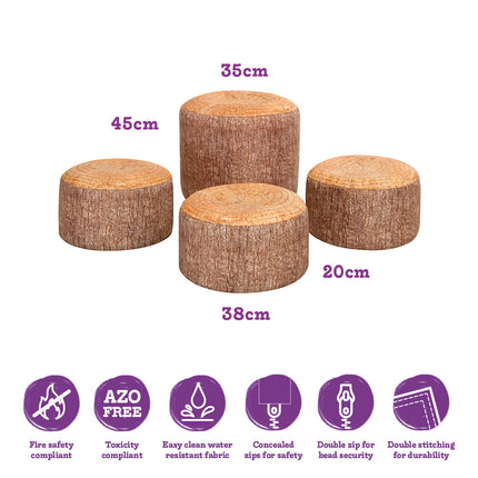 Tree Stumps (4 pack, multipack) - SENsory Toys4U
