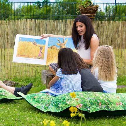 Nature Summer Meadow Print Floor Cushion - SENsory Toys4U