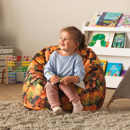 Nature Autumn Leaves Print Bean Bag - SENsory Toys4U