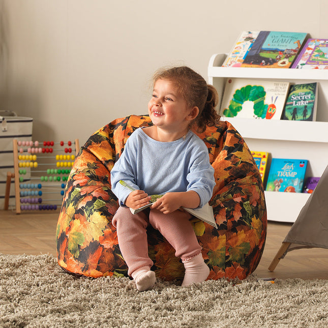 Nature Autumn Leaves Print Bean Bag - SENsory Toys4U