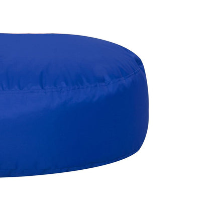 Blue Two-Seater Oval Bean Bag Seat