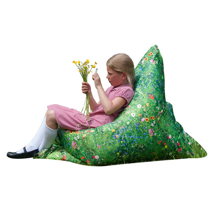 Nature Summer Meadow Print Floor Cushion - SENsory Toys4U