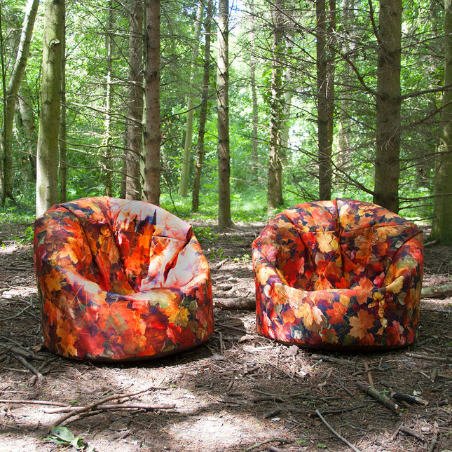 Nature Autumn Leaves Print Bean Bag - SENsory Toys4U