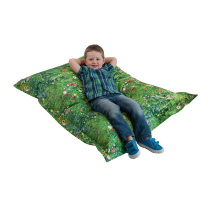 Nature Summer Meadow Print Floor Cushion - SENsory Toys4U