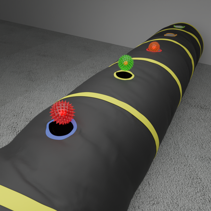 Sensory Pop up Tunnel with LED Balls - SENsory Toys4U