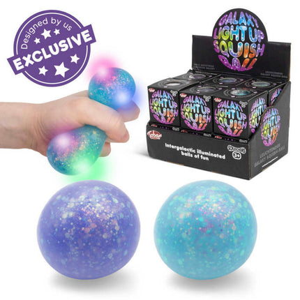 SCRUNCHEMS GALAXY LIGHT UP SQUISH BALL - SENsory Toys4U