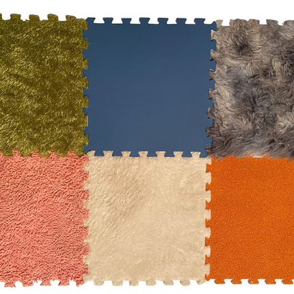 6 Textured Floor Tiles - SENsory Toys4U