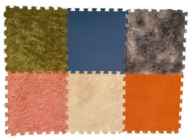 6 Textured Floor Tiles - SENsory Toys4U