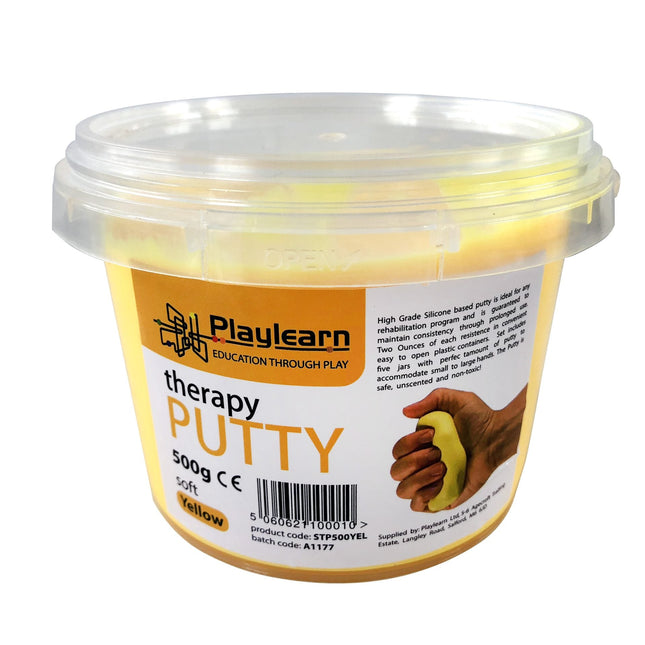 500g Therapy Putty : Yellow / Soft - SENsory Toys4U