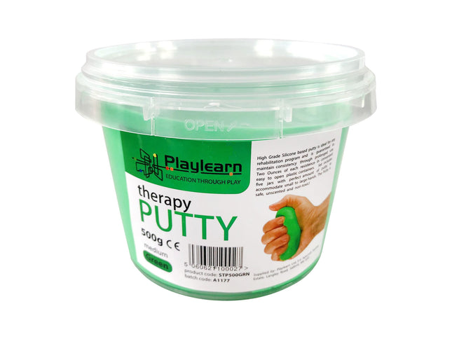 500g Therapy Putty : Green / Medium - SENsory Toys4U