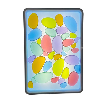 Coloured Acrylic Pebbles (30 pcs)