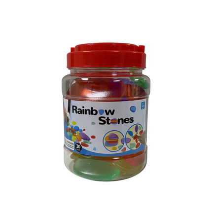 Coloured Acrylic Pebbles (30 pcs)