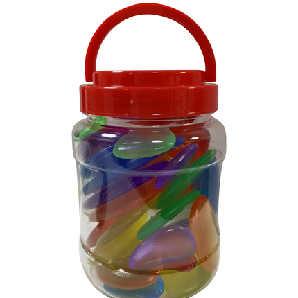 Coloured Acrylic Pebbles (30 pcs)