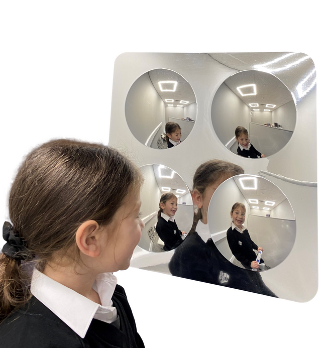ASSORTED CONVEX MIRRORS -4 PCS