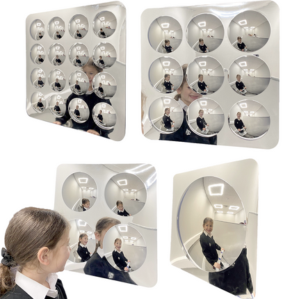 ASSORTED CONVEX MIRRORS -4 PCS