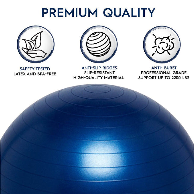 Blue Yoga Ball Chair | Kids/Adults 55cm