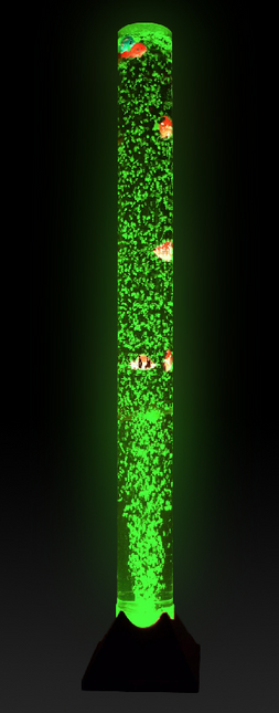 Bubble Tube 120cm (round black square base) - SENsory Toys4U