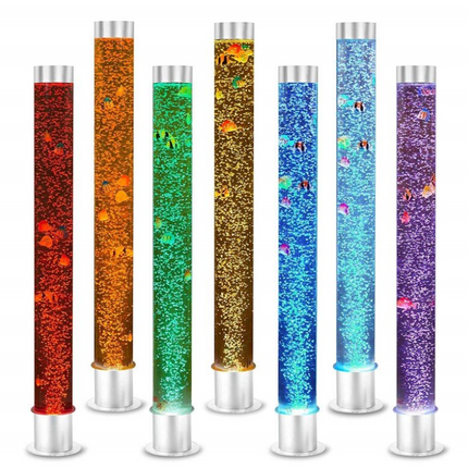 Bubble Tube 120cm x 12cm with Fish and Remote (includes Bracket) - SENsory Toys4U