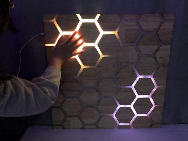 Touch Interactive Honeycomb Panel, Wall Mounted - SENsory Toys4U