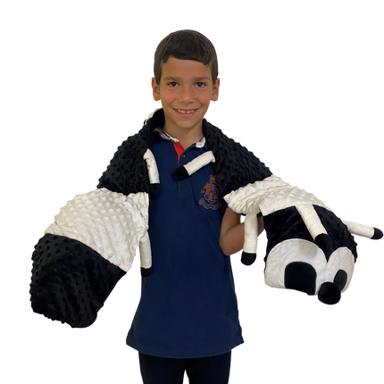 Black and White Cuddle Ball and Black and White Weighted Caterpillar 2.5kg