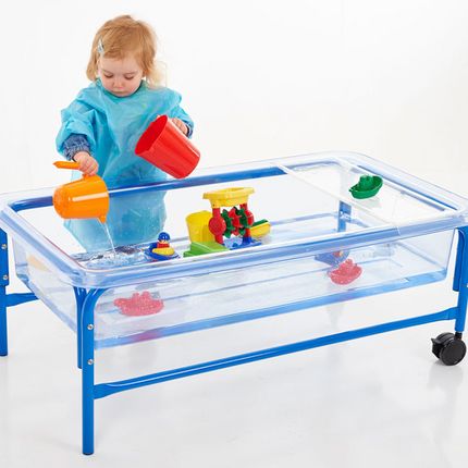 Clear Water Tray - 40cm Blue Stand - SENsory Toys4U