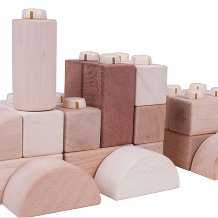 Click Blocks - Natural - 100pce - SENsory Toys4U