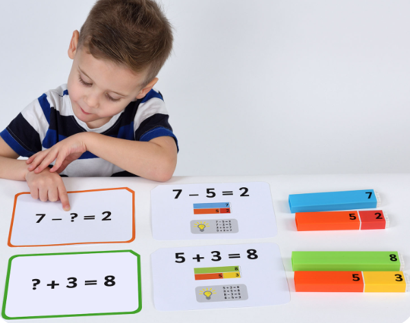 Connecting Number Rods Addition & Subtraction 1-20 Cards - SENsory Toys4U