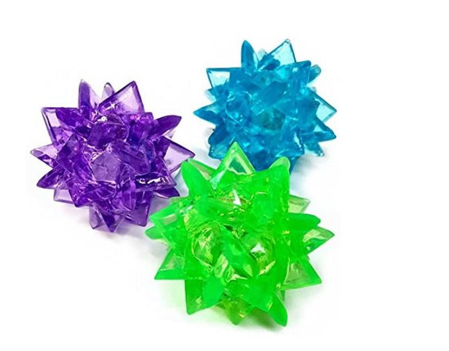 Crystal Bounce Spike Ball with Light - SENsory Toys4U