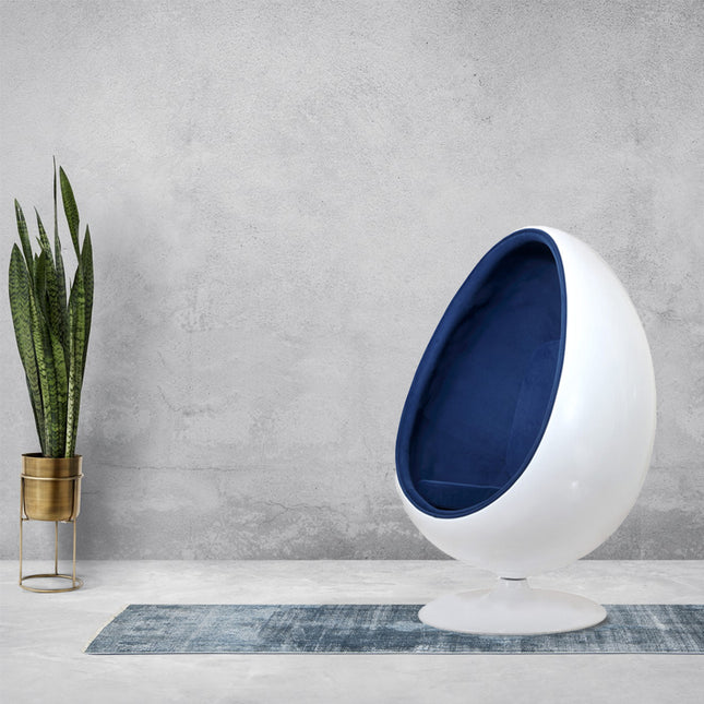 Pod Ball Chair Sensory Retro Egg Shape 136cm – Blue