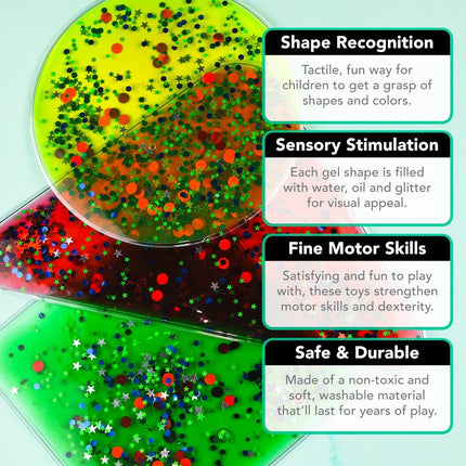 Jelly Shapes x 4 - SENsory Toys4U