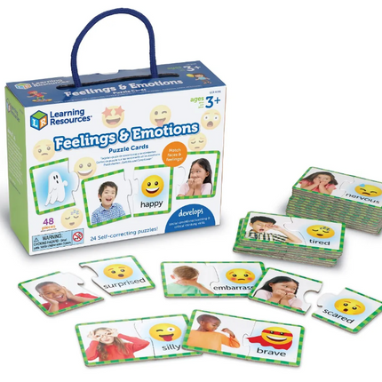 Feelings & Emotions Puzzle Cards - SENsory Toys4U