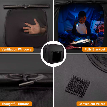 120X120cm Sensory Dark Den - SENsory Toys4U