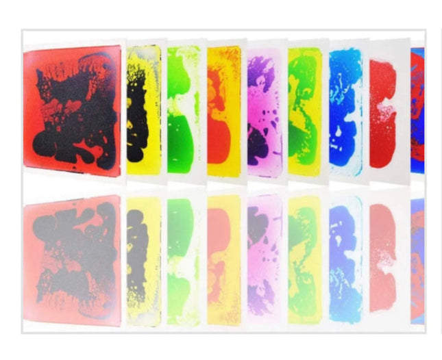 Small Liquid floor tiles 30x30cm (Pack of 4 Colours) - SENsory Toys4U