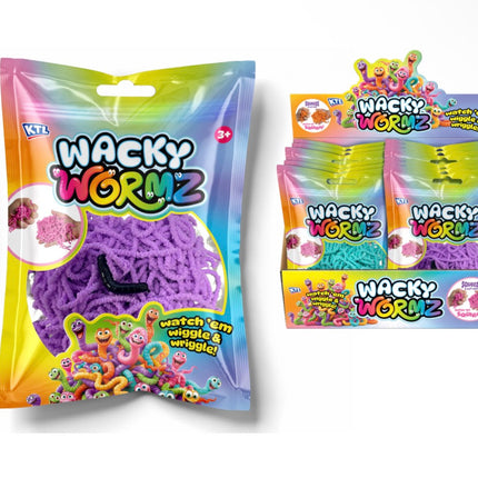 Moving Wormz (50g) 6 Asst Colours - 3d Hang Bag/Dbx