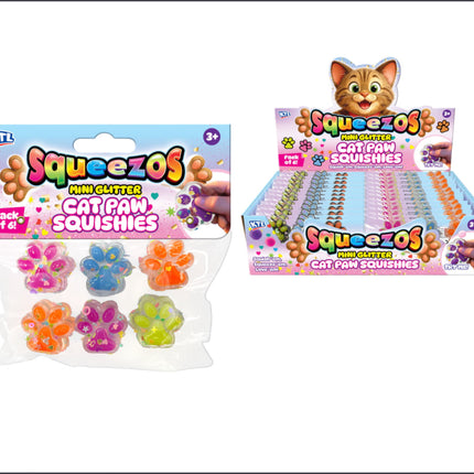 6pc Squishy Mini Cat Paws