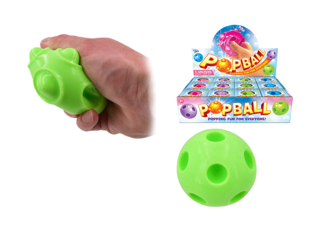 PUSH POPPIN SQUEEZY SQUISHY SENSORY POP BALL - SENsory Toys4U