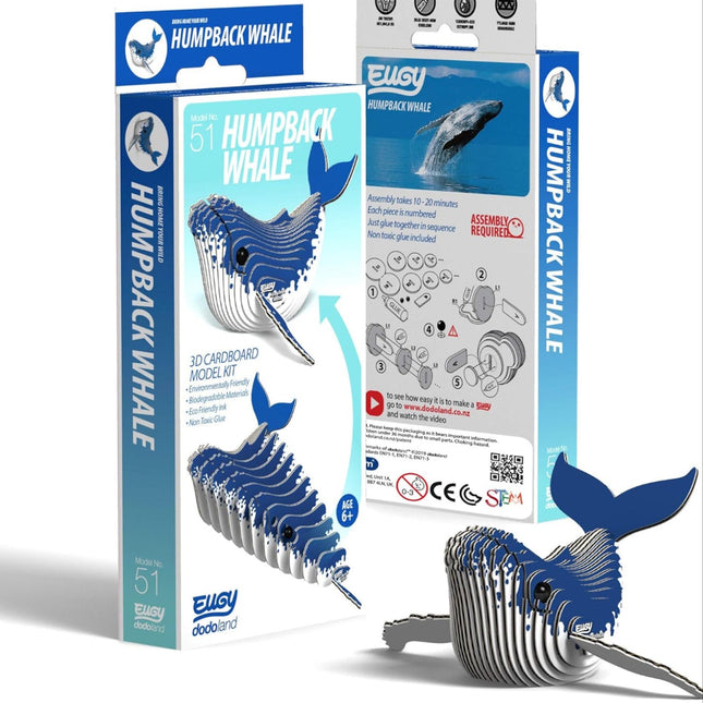 EUGY 3D Humpback Whale Model, Craft Kit - SENsory Toys4U
