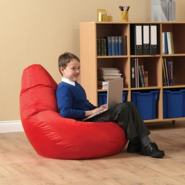 Large Bean Bag Reading Chair - Red - SENsory Toys4U