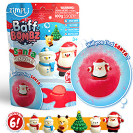 BAFF BOMBZ SANTA SURPRISE 100G - SENsory Toys4U