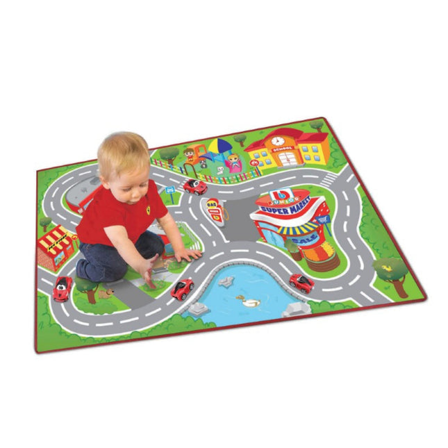 BB JUNIOR VOLKSWAGEN SAMBA VAN JUNIOR CITY PLAYMAT - SENsory Toys4U