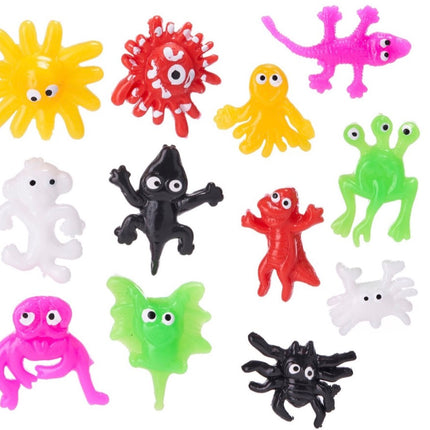 SMALL STICKY STRETCHY CREATURES 12 ASST