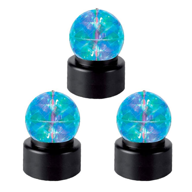 3 x Rotating Kaleidoscope Sensory Crystal Ball