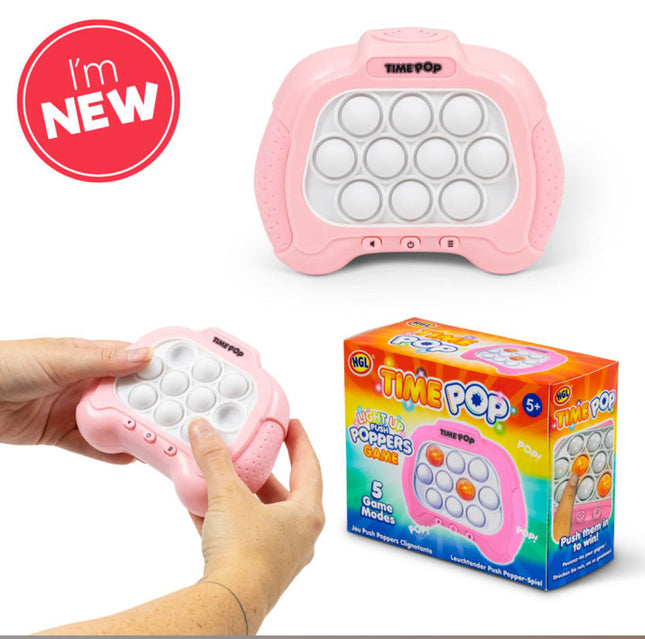 LIGHT UP PUSH POPPER GAME PINK - SENsory Toys4U