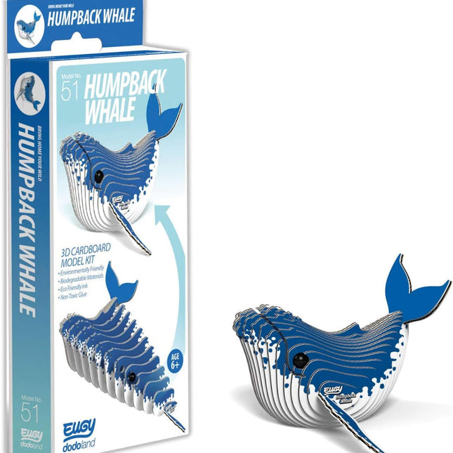 EUGY 3D Humpback Whale Model, Craft Kit - SENsory Toys4U