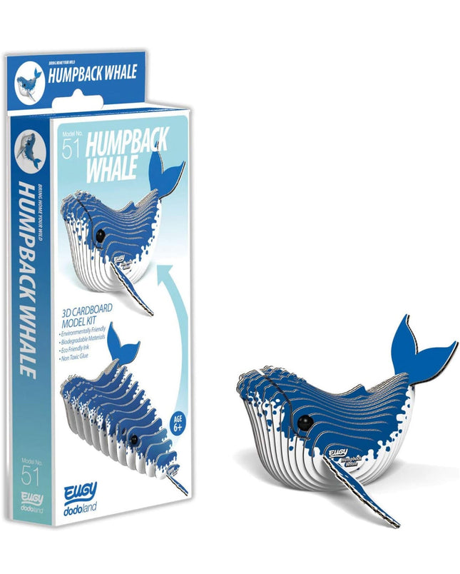 EUGY 3D Humpback Whale Model, Craft Kit - SENsory Toys4U
