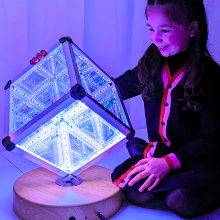 LED INFINITY CUBE 25CM - SENsory Toys4U