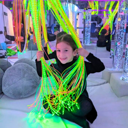 Fibre Optic Wand with UV Coloured Tails - SENsory Toys4U